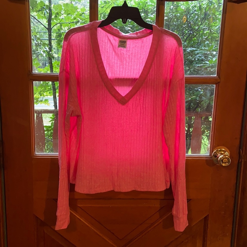 Pink V. S. Long sleeve shirt size Medium